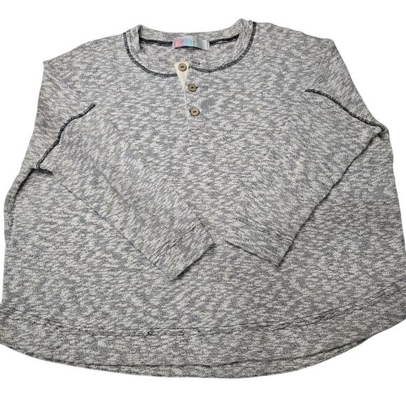 Free People Beach Womens Gray Endless Summer Sleep To Dream Knit Top Small - Picture 1 of 16